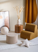 Wigiwama Ronde Poef - Biscuit