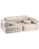 Wigiwama - Biscuit Sofa aus Teddystoff