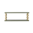 Bibiola Shelf Bloomingville Mini wandplank mosgroen beige gedraaide poten