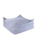 Wigiwama Ottoman poef - Blueberry Blue Vierkant Rib stof