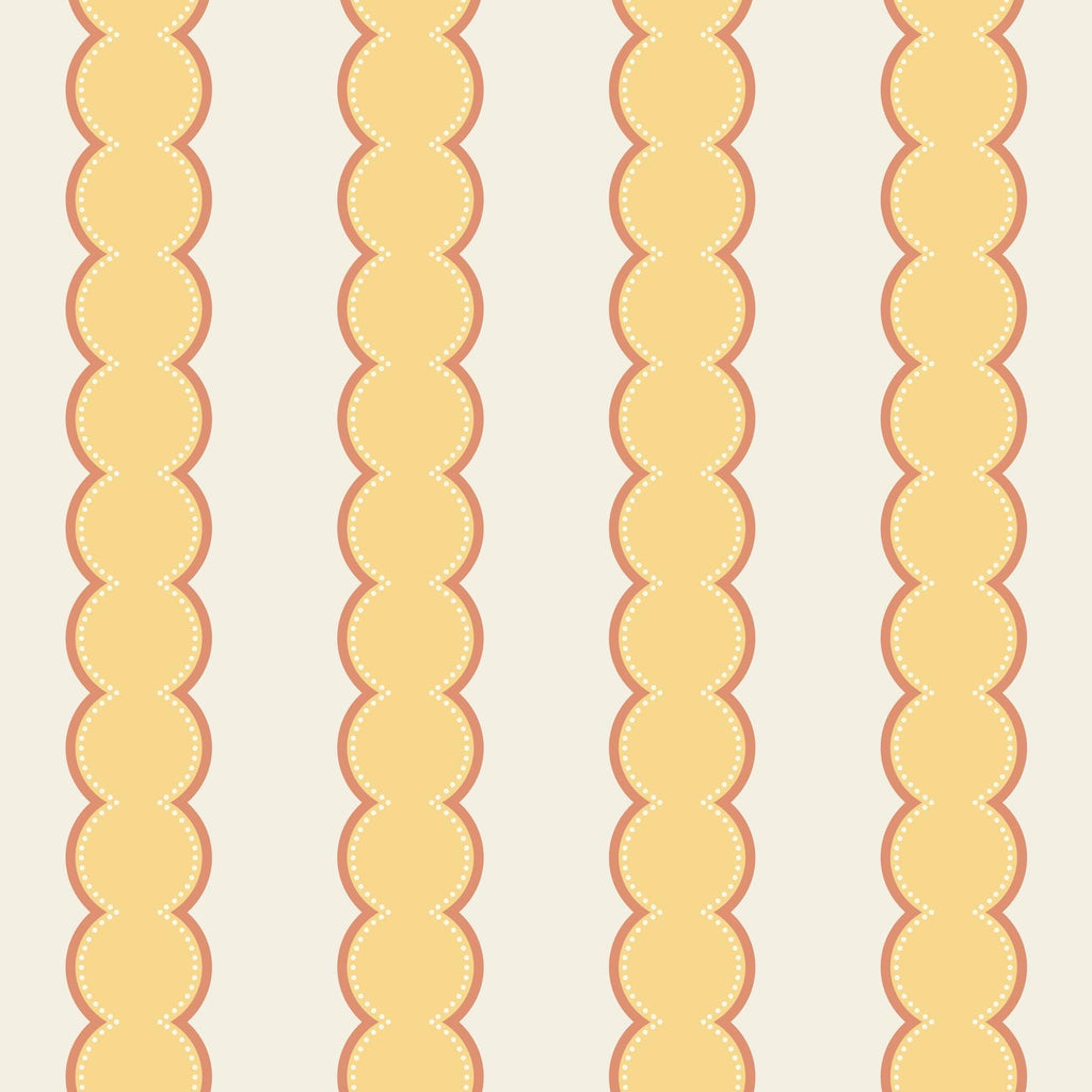 bobbin striped wallpaper yellow nursery childrens wallpapers kids decor 