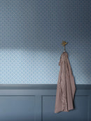 Boråstapeter Pippi Tapete – Blaues Retro-Vogelmuster | 4844