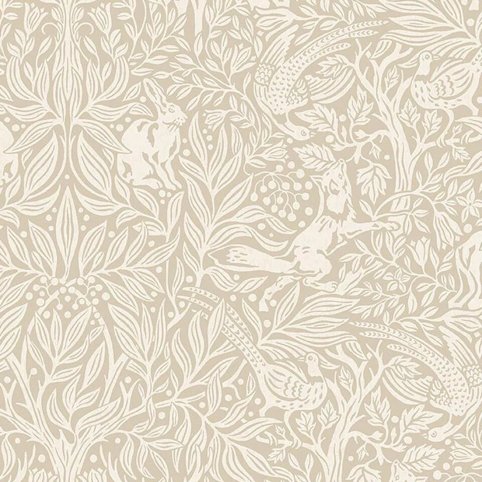 Wallpaper sample Boråstapeter - Under the Elder Tree - Beige