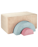 Wigiwama - Corduroy Rainbow Playset / play set - 75x49x37cm - Brown Sugar