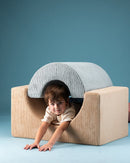 Wigiwama - Corduroy Rainbow Playset / play set - 75x49x37cm - Brown Sugar