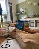 Wigiwama - quadratischer Pouf - brauner Zucker