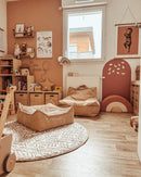 Wigiwama - quadratischer Pouf - brauner Zucker