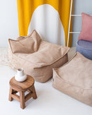 Wigiwama - quadratischer Pouf - brauner Zucker