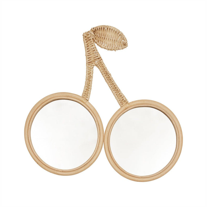Oyoy Mini - Cherry Rattan Wandspiegel