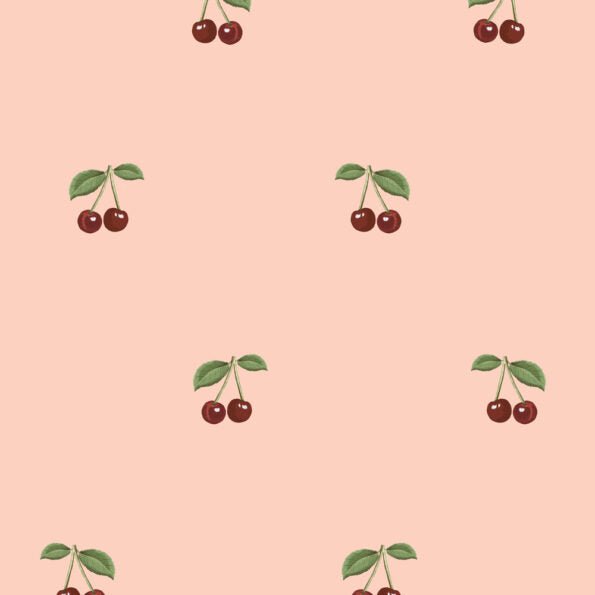 Dekornik wallpaper – Pink Little cherries