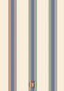 Wallpaper College Stripe -Blue, Red and Cream