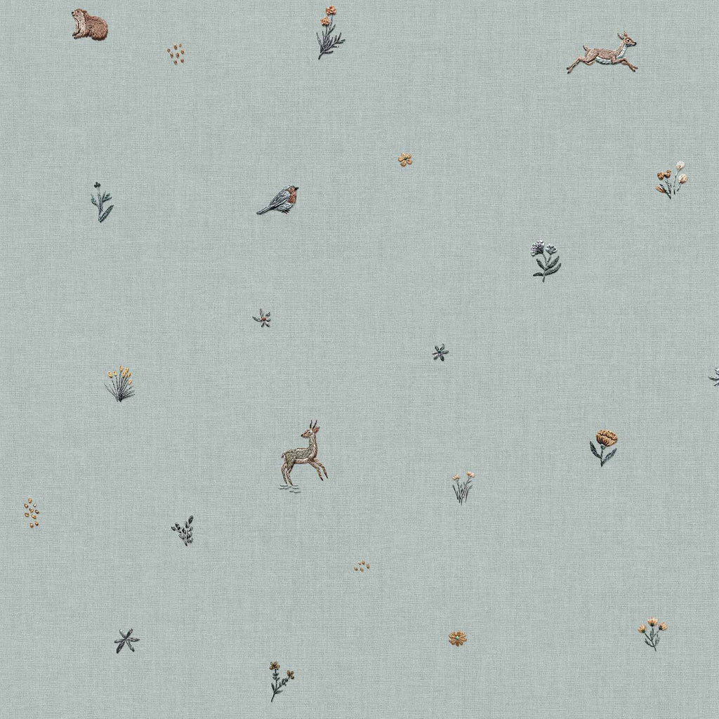 Behangstaal Coordonné - Bambis Indigo