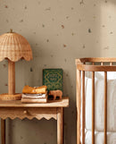 Bambis Jute – beige behang voor de kinderkamer | Coordonné