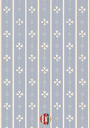Wallpaper Cottage Stripe - Blue & Cream