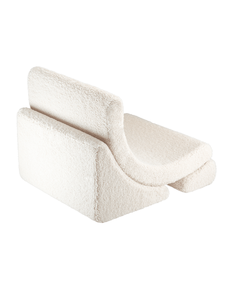 Wigiwama - Cream Teddy Moon Chair 