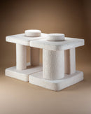 Wigiwama Settee - Modular Speelbank - Teddy Creme White