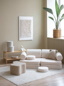 Wigiwama Settee - Modular Speelbank - Teddy Creme White