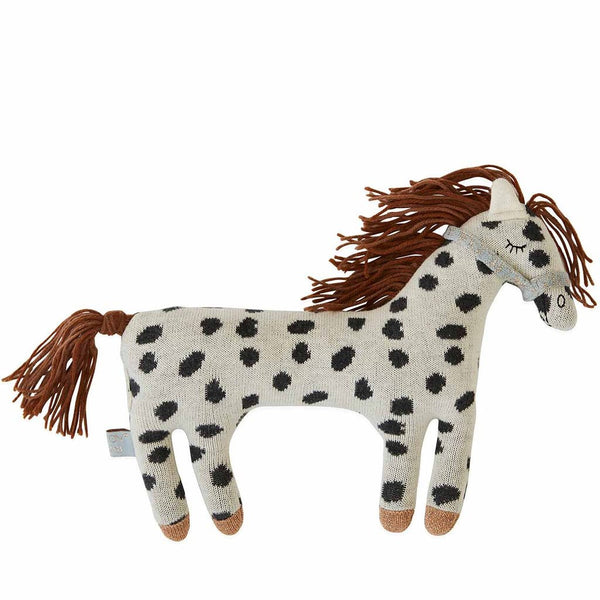 Oyoy Mini Darling cuddly toy - Small Pelle Pony - Offwhite / Black