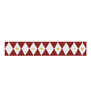 behangrand ruiten rood kinderkamer Dekornik Border Diamonds with Stars Red