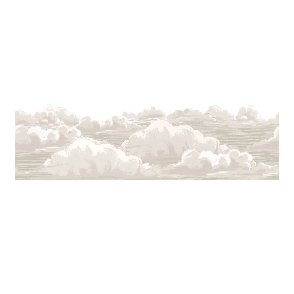 behangrand wolken beige kinderkamer Dekornik Border Romantic Clouds