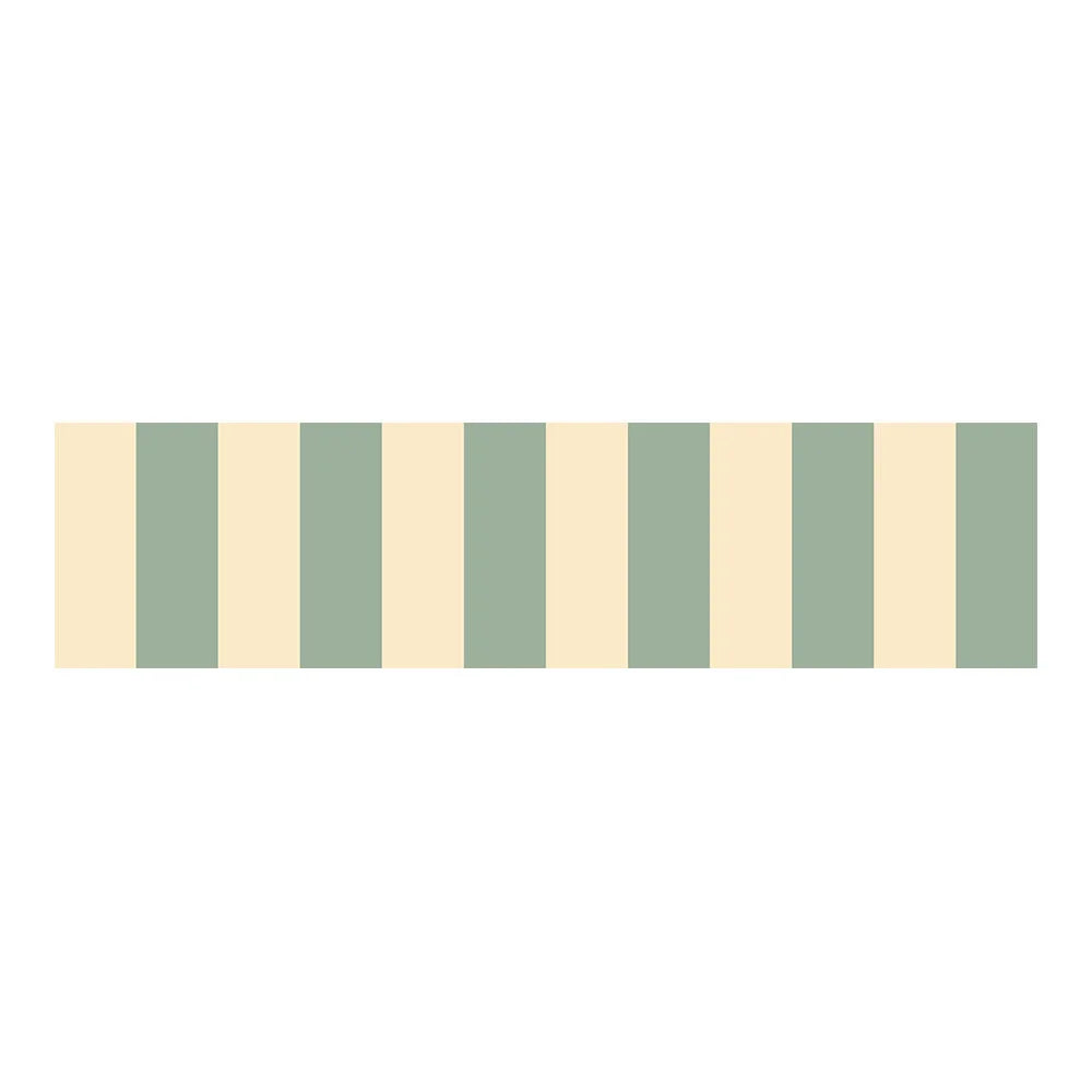behangrand strepen beige groen kinderkamer Dekornik Border Nostalgia Green
