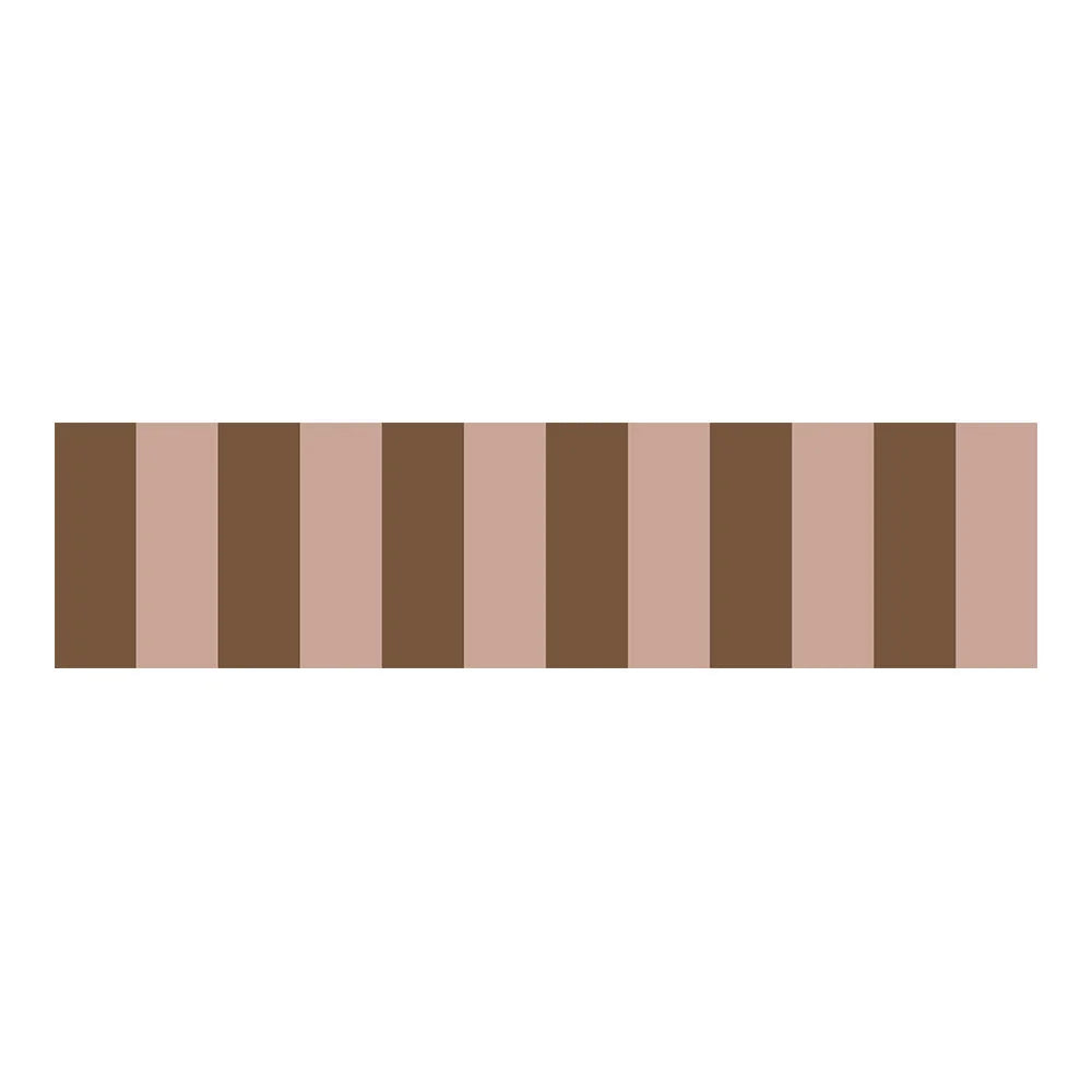 behangrand strepen roze bruin kinderkamer Dekornik Border Nostalgia Pink Brown