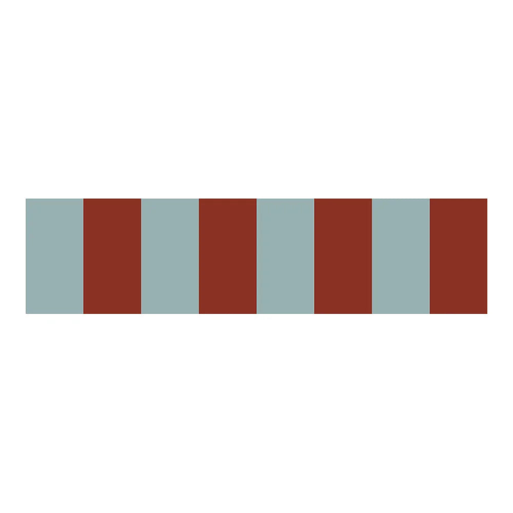 brede behangrand strepen blauw rood kinderkamer Dekornik Border Wide Blue Red