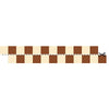 smalle behangrand blokjes crème bruin kinderkamer Dekornik Border Slim Cream Brown