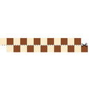 smalle behangrand blokjes crème bruin kinderkamer Dekornik Border Slim Cream Brown