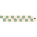 smalle behangrand blokjes crème groen kinderkamer Dekornik Border Slim Cream Green