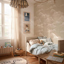 beige wolken behang kinderkamer Dekornik Romantic Clouds