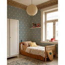 stoffig blauw sterren behang kinderkamer Dekornik Classy Stars Blue