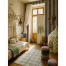 Behang Wide Stripes Classy Brown and Mint – gestreept behang kinderkamer