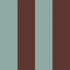 Behang Wide Stripes Classy Brown and Mint – gestreept behang kinderkamer