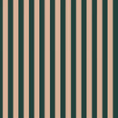 Behangstaal Dekornik - Wide stripes royal green and pink