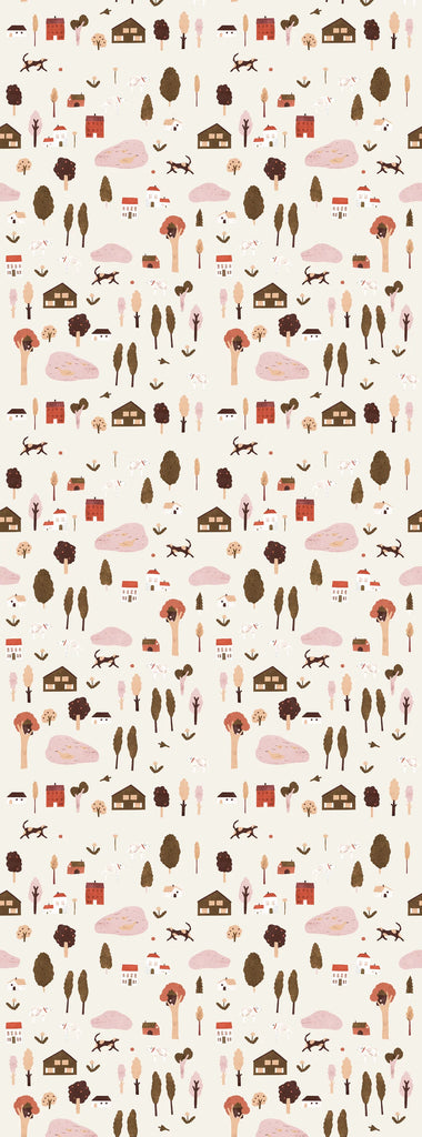 Wallpaper Play at Slaep - Village Sand - Lotte Dirks