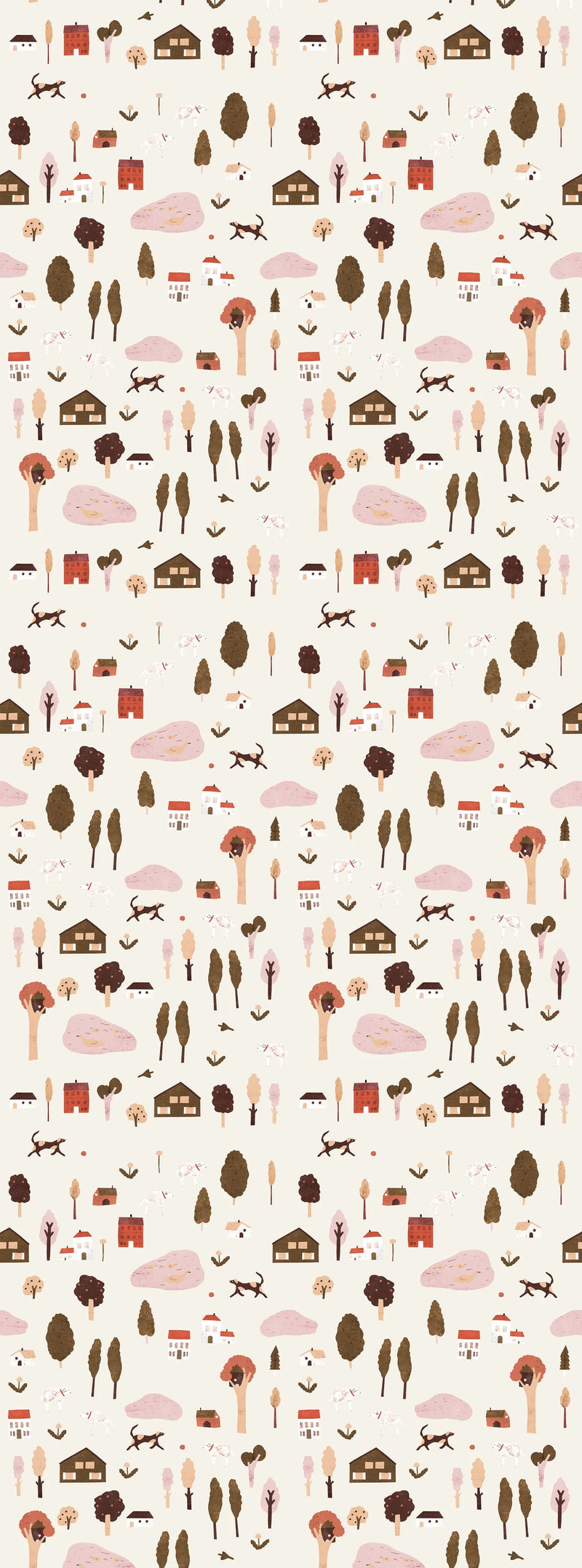 Wallpaper Play at Slaep - Village Sand - Lotte Dirks