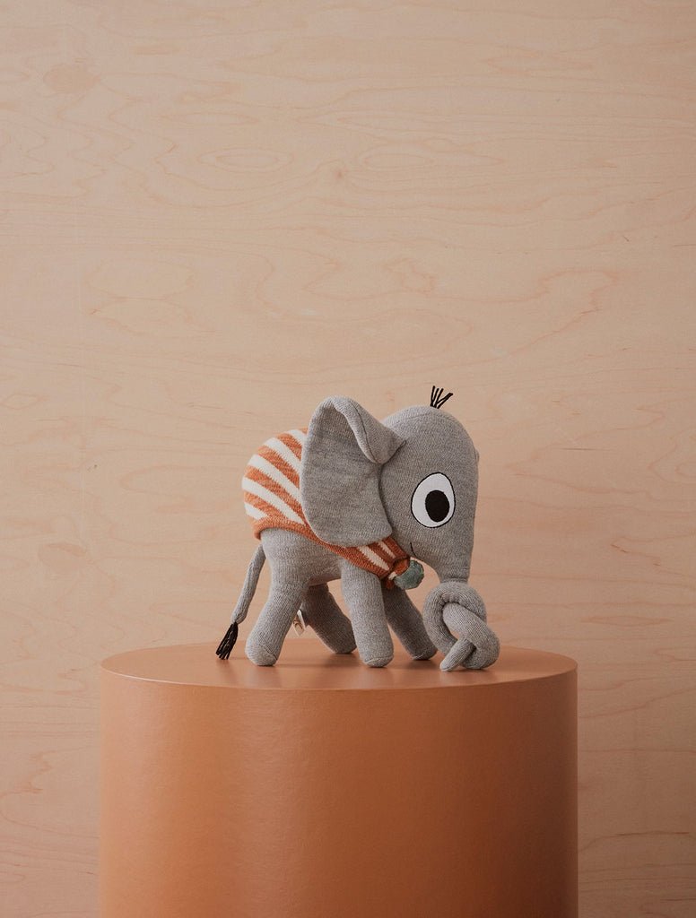 Ohoy Mini - Knuffel Olifant Henry - Grijs