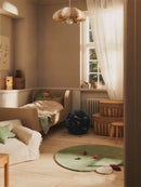 Ferm Living Tappeto Apple Tufted Tea Green – Tappeto di lana per cameretta | Tappeto da gioco di design giocoso