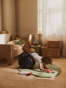 Ferm Living Tappeto Apple Tufted Tea Green – Tappeto di lana per cameretta | Tappeto da gioco di design giocoso