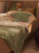 Ferm Living Skye Deken – Kinderdeken / Babykamer Plaid | Katoen Tea Green/Parchment
