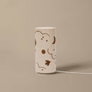 Ferm Living - Lampe de table Skye - Naturel/BronzeFerm Living Lampe de table Skye – Lampe pour chambre d’enfant Naturel/Bronze | Lampe de table design avec abat-jour en lin