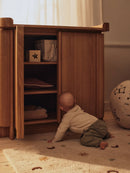 Ferm Living Skye Tufted Rug 80x120 – Wool Children's Room Rug | Stars & Moon Design Parchment