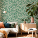 Wallpaper Meet Me at the Wall - Flow Grean 1 - Sabine van Vessem