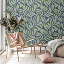 Wallpaper Meet Me at the Wall - Flow Grean 3 - Sabine van Vessem