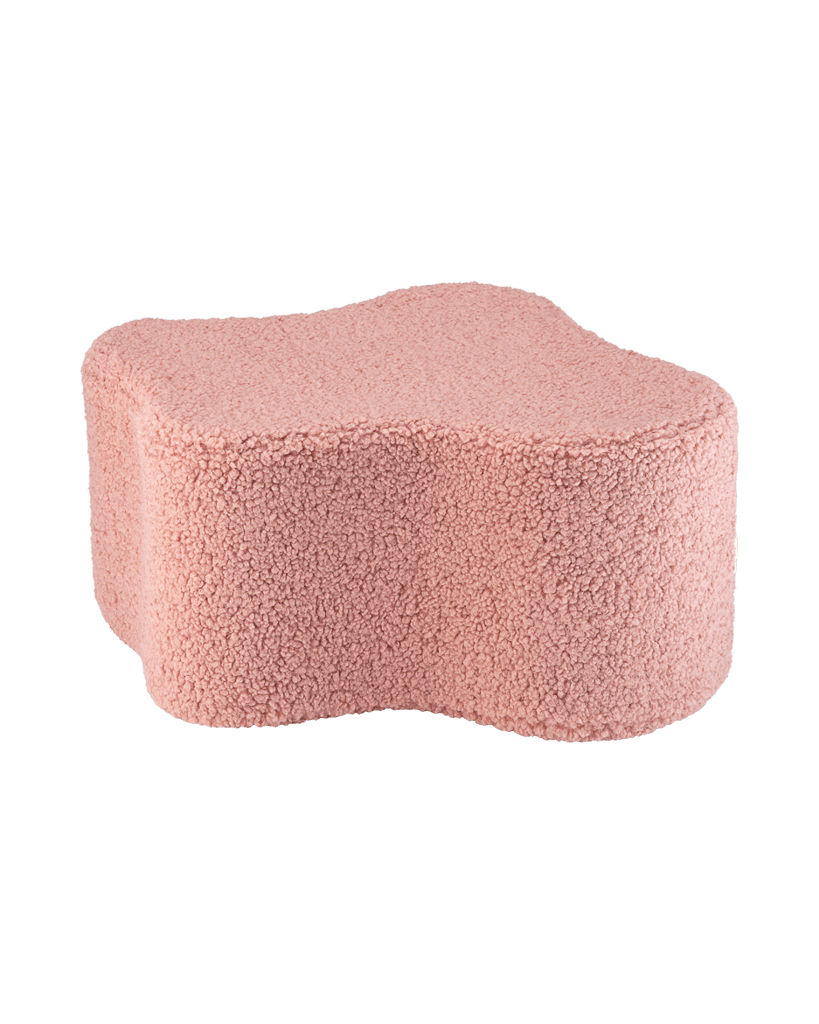 Wigiwama - Guava Pink Teddy Cloud Pouf