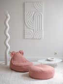 Wigiwama - guave rose rond pouf