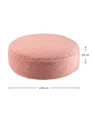 Wigiwama - guave rose rond pouf