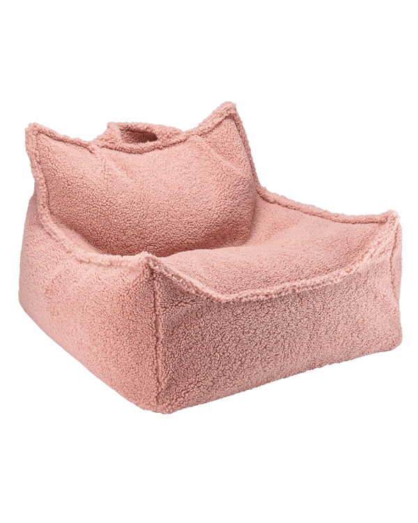 Wigiwama Guava Pink Teddy - Beanbag Chair