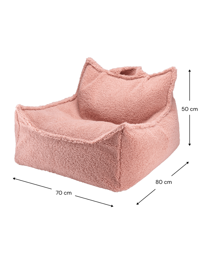 Wigiwama Guava Pink Teddy – Sitzsack